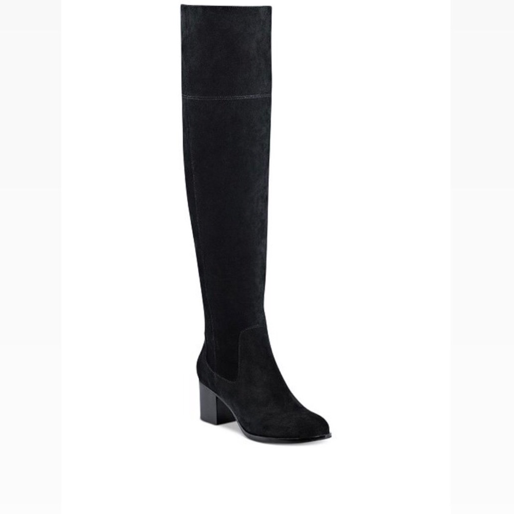 Marc Fisher Black Suede Over the Knee Tall Boots
